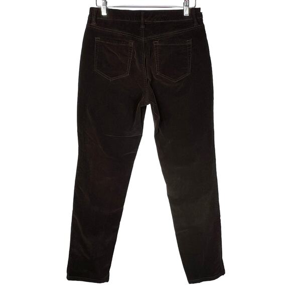 Gloria Vanderbilt Amanda 2.0 Slim Leg Brown Corduroy Pants 8 - Picture 2 of 10